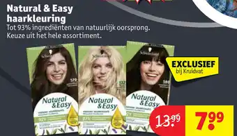 Kruidvat Natural & Easy haarkleuring aanbieding