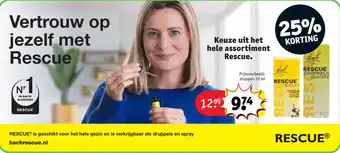 Kruidvat Keuze uit het hele assortiment Rescue. aanbieding