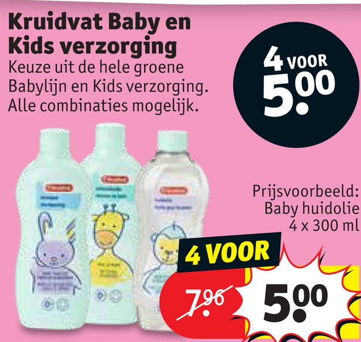 Kruidvat Baby en Kids aanbieding bij Kruidvat
