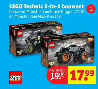 Kruidvat LEGO Technic 2-in-1 bouwset aanbieding