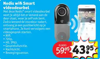 Kruidvat Nedis wifi Smart videodeurbel aanbieding