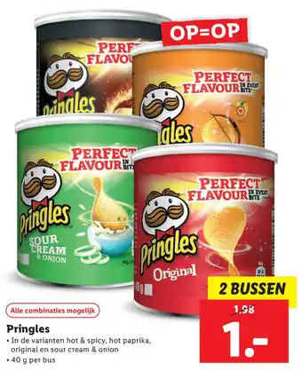 Lidl Pringles aanbieding