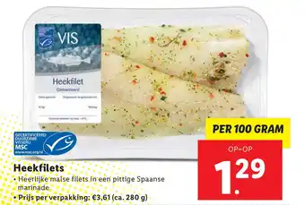 Lidl Heekfilets aanbieding