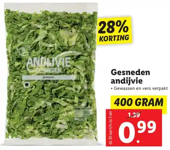 Lidl Gesneden andijvie aanbieding