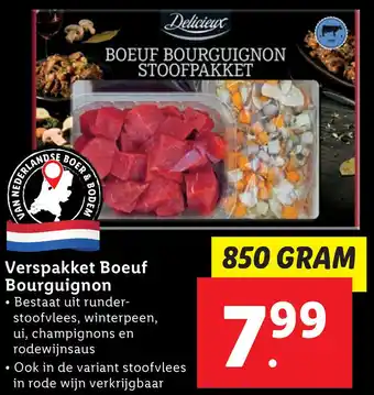 Lidl Verspakket Boeuf Bourguignon aanbieding