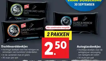 Lidl Dashboarddoekjes aanbieding