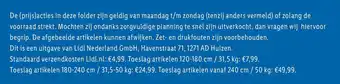 Lidl a aanbieding