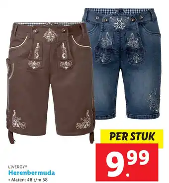 Lidl Herenbermuda aanbieding