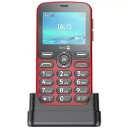 MediaMarkt DORO 1880 4G Eenvoudige GSM - Rood aanbieding