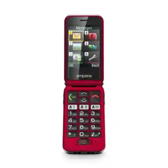 MediaMarkt EMPORIA Joy 4G Senior Feature Phone - Rood aanbieding