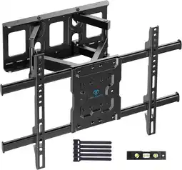 Amazon TV muurbeugel, draaibare kantelbare tv-beugel voor 37-82 inch platte & gebogen tv of monitor tot 60 kg, max. VESA 600 x 400 m aanbieding