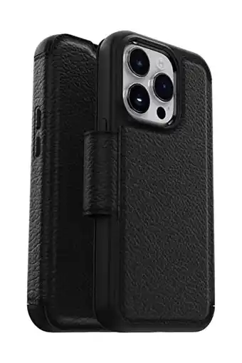 Amazon Otterbox 77-88566 Strada-hoesje voor iPhone 14 Pro, schokbestendig, valbestendig, lederen folio met kaarthouder, 3x getest vo aanbieding