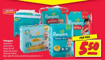 Nettorama Pampers premium protection, baby-dry of baby-dry pants aanbieding