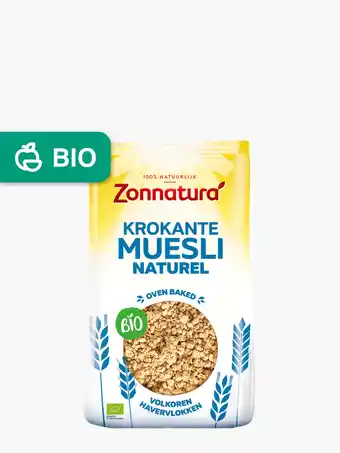 Flink Zonnatura bio krokante muesli naturel 375g aanbieding