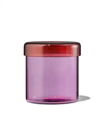 HEMA Hema glazen pot ø10x11 roze (multi) aanbieding