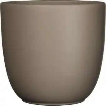 Intratuin Everydays bloempot jules taupe d 13,5 h 13 cm aanbieding