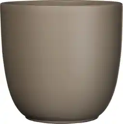Intratuin Everydays bloempot jules taupe d 25 h 23 cm aanbieding