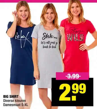 Big Bazar Big shirt aanbieding