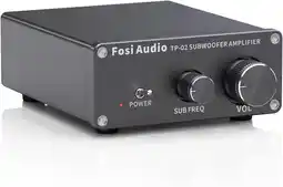 Amazon Fosi Audio TP-02 Subwoofer Versterker Mini Sub Bass Amp Digitale Klasse D Geïntegreerde Subwoofer Versterker TDA7498E 220Watt aanbieding