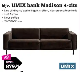 Leen Bakker UMIX Bank Madison 4-zits aanbieding