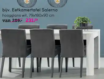 Leen Bakker Eetkamertafel Salerno aanbieding