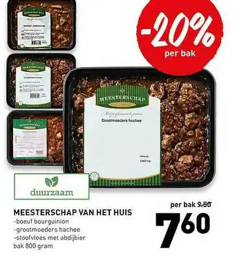 De Kweker Meesterschap Van Het Huis Boeuf Bourguinion, Grootmoeders Hachee Of Stoofvlees Met Abdijbier aanbieding