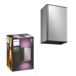 MediaMarkt Philips Hue Resonate Muurlamp - Wit En Gekleurd Licht Aluminium aanbieding