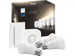 MediaMarkt Philips Hue Starterkit W E27 1100lm aanbieding