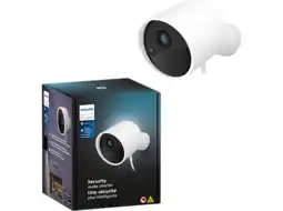MediaMarkt Philips Hue Philips Hue Secure Bedrade Beveiligingscamera Wit aanbieding