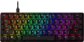 MediaMarkt Hyperx Alloy Origins 60 - Mechanisch Gaming Toetsenbord Ultra Compact Pbt Toetsen Rgb Led Verlichting Us Qwerty Aqua aanbieding