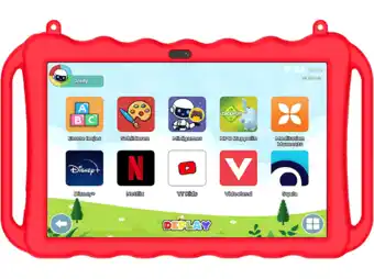 MediaMarkt Deplay Kids Tablet Pro - 10 Inch 128 Gb Rood Wifi + 4g (lte) aanbieding