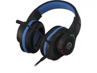 MediaMarkt Qware Gaming Headset Tulsa - Blauw aanbieding