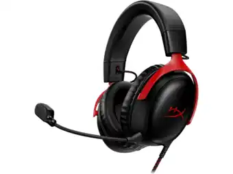 MediaMarkt Hyperx Cloud Iii Wired Gaming Headset - Zwart/rood (pc PS5 Xbox Series X/s) aanbieding