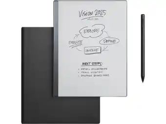 MediaMarkt Remarkable 2 + Marker Plus Book Folio Zwart Leer aanbieding