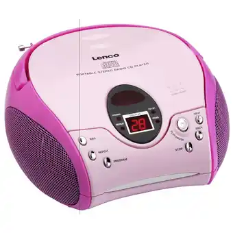 MediaMarkt Lenco Scd-24 Roze aanbieding