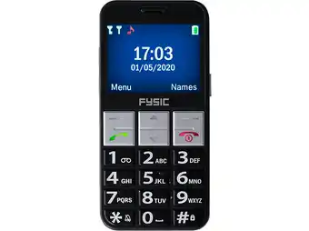 MediaMarkt Fysic Fm-7810 Senioren Mobiele Telefoon - 16 Mb Zwart aanbieding