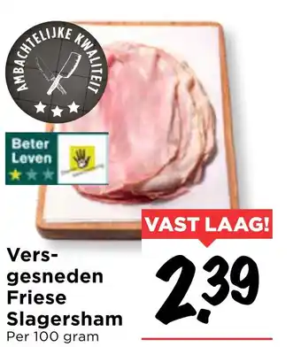 Vomar Voordeelmarkt Vers- gesneden friese slagersham aanbieding