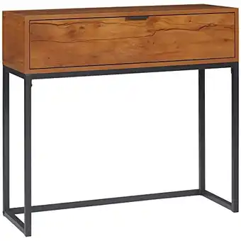 Amazon HOMCOM consoletafel met opbergruimte, salontafel in industrieel design, gangtafel, bijzettafel voor entree, woonkamer, gang,  aanbieding