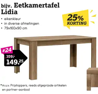 Leen Bakker Eetkamertafel Lidia aanbieding