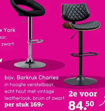 Leen Bakker Barkruk Charles aanbieding