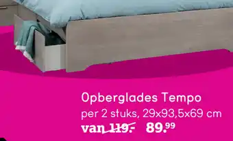 Leen Bakker Opberglades Tempo 2st aanbieding