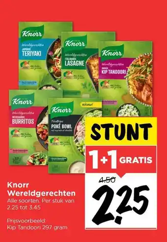 Vomar Voordeelmarkt Knorr Wereldgerechten 1+1 Gratis aanbieding