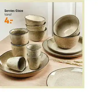 Kwantum Servies Glaze aanbieding