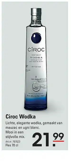 Sligro Ciroc Wodka aanbieding