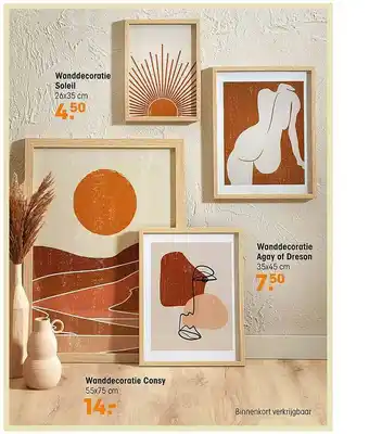 Kwantum Wanddecoratie Soleil, Wanddecoratie Consy Of Wanddecoratie Agay Of Dreson aanbieding