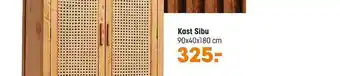 Kwantum Kast Sibu 90x40x180 Cm aanbieding