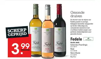 Sligro Fedele Cattarrato-Pinot Grigio, Rosé Of Nero D'Avola aanbieding