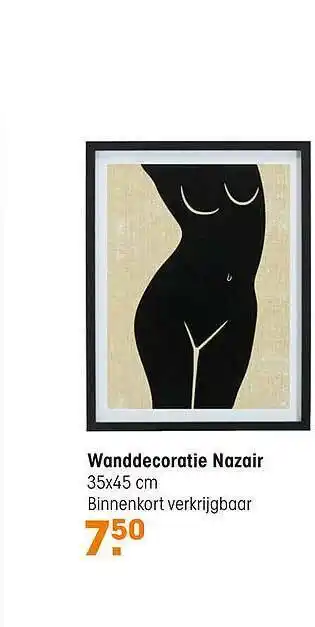 Kwantum Wanddecoratie Nazair aanbieding