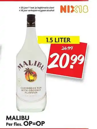 Dekamarkt Malibu aanbieding