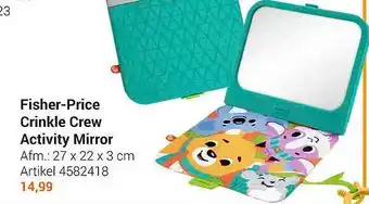 Lobbes Fisher-Price Crinkle Crew Activity Mirror aanbieding